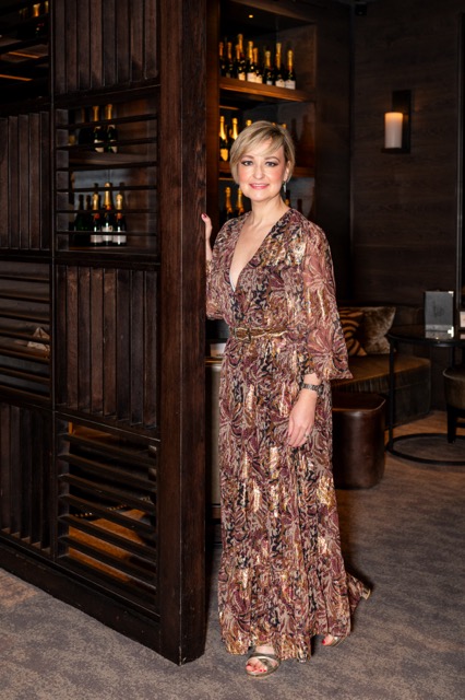 Fiona McKay in a wellbeing garden 